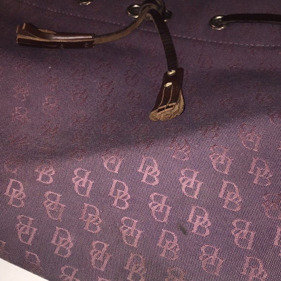 DOONEY & BOURKE VTG purple monogram handbag - Picture 4 of 8
